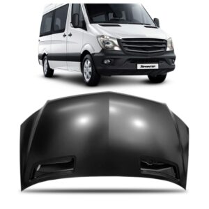 Capô Para Sprinter 2016 2017 2018 Em Ferro Na Cor Preta
