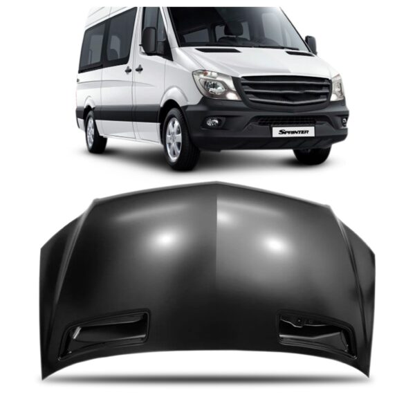 Capô Para Sprinter 2016 2017 2018 Em Ferro Na Cor Preta