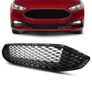 Tela Frontal Fusion 2017 A 19 Colmeia Friso Preto Brilhante Preto