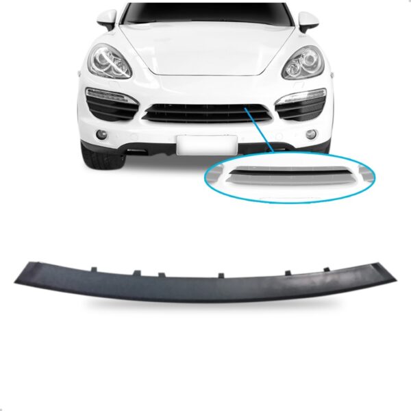 Tela Frontal Central Superior Parachoque Cayenne Gts 11 A 14 Plástico