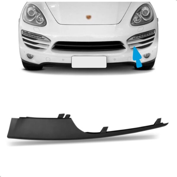 Moldura Inferior Grade Dianteira Cayenne Gts 2011 12 13 2014 Lado Esquerdo