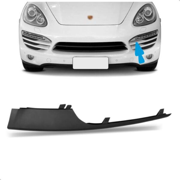 Moldura Superior Grade Dianteira Cayenne Gts 2011 12 13 2014 Lado Esquerdo