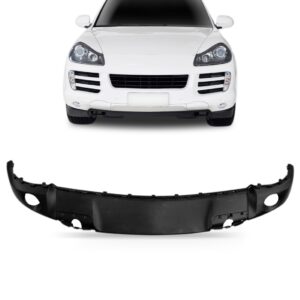 Spoiler Dianteiro Cayenne Sport 2008 A 2010 Preto C/ Furo Preto