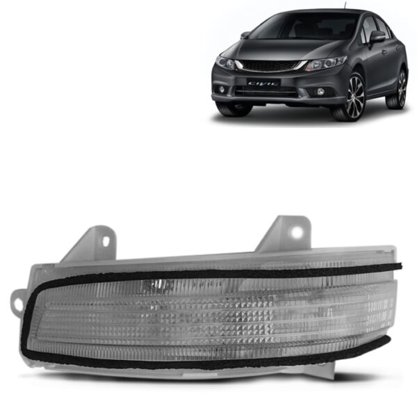 Sinaleira Retrovisor Civic 2012 2013 2014 2015 2016 Novo Lado Esquerdo