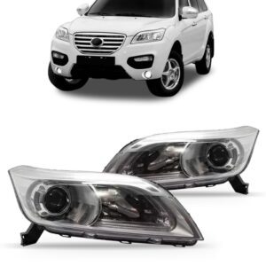 Farol Lifan X60 13 A 2016 Manual C/ Led C/ Projetor 1ª Linha Esquerdo/motorista