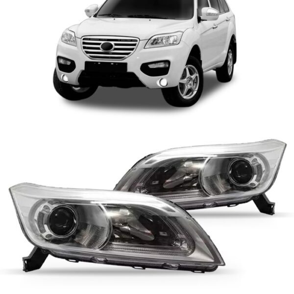 Farol Lifan X60 13 A 2016 Manual C/ Led C/ Projetor 1ª Linha Esquerdo/motorista