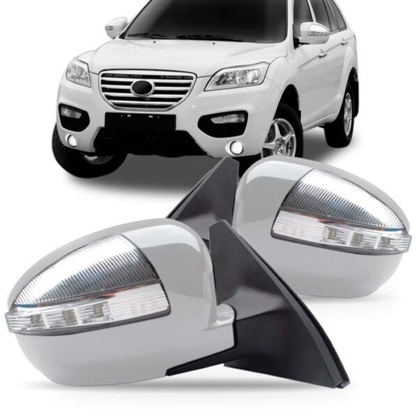 Retrovisor Lifan X60 2013 A 2016 Eletrico C/ Sinaleira Lado Esquerdo