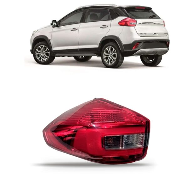 Lanterna Traseira Tiggo 2 2018 A 2019 C/ Led 1ª Linha Esquerdo Vermelho