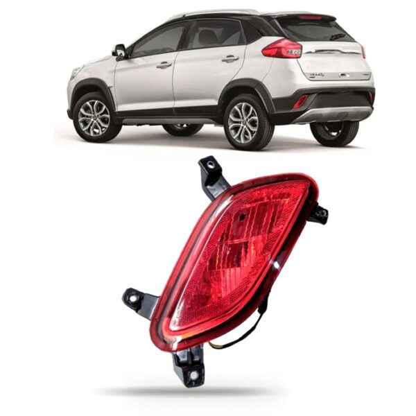 Lanterna Parachoque Traseira Tiggo 2 2018 2019 1ª Linha Esquerdo Vermelho