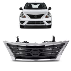 Grade Radiador Versa 2015 2016 A 2018 Moldura 1a Linha Preto