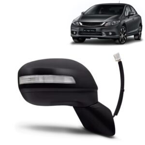 Retrovisor Civic 2012 2013 2014 15 16 Eletrico Com Sinaleira Lado Direito