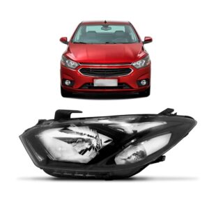 Farol Prisma 17 18 19 20 Manual Sem Led Friso Preto 1ª Linha - Esquerdo/motorista