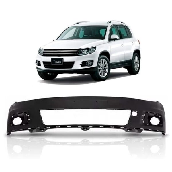 Parachoque Dianteiro Tiguan 2012 A 2017 Sem Furo Novo Preto