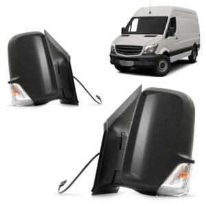 Retrovisor Sprinter 2012 A 2018 Fixo Fio Longo C/ Pisca Le
