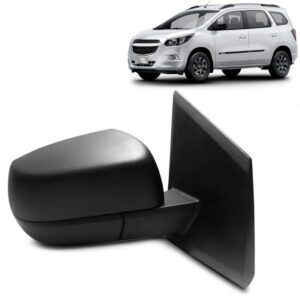 Retrovisor Spin 2012 2013 14 A 2018 Texturizado Com Controle Lado Direito