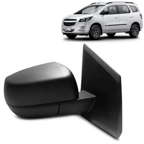 Retrovisor Spin 2012 2013 14 A 2018 Texturizado Com Controle Lado Direito