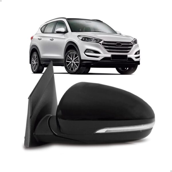 Retrovisor Tucson 17 A 2024 Eletrico Retratil Com Sinaleira Lado Esquerdo
