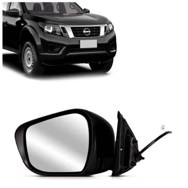 Retrovisor Frontier 2017 2018 2019 Eletrico Capa Texturizada Lado Esquerdo