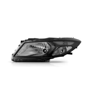 Farol Onix / Prisma 2013 A 2016 Manual Mascara Negra Cromado Lado Esquerdo