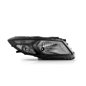 Farol Onix / Prisma 2013 A 2016 Manual Mascara Negra Cromado Lado Direito