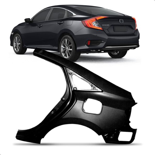 Lateral Traseira Civic G10 2021 20 19 18 2017 Lado Esquerdo