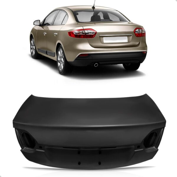 Tampa Porta Malas Para Renault Fluence 2010 2011 2012 A 2014 Preto