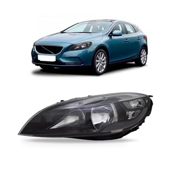 Farol Para Volvo V40 2013 2014 2015 2016 Elétrico 1ª Linha - Esquerdo/motorista