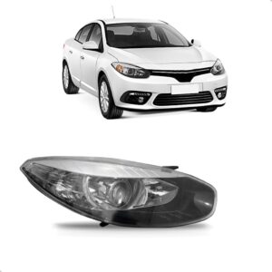 Farol Fluence 2014 2015 16 Eletrico Com Motor Fume 1ª Linha Direito/passageiro