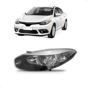 Farol Fluence 2014 2015 16 Eletrico Com Motor Fume 1ª Linha Esquerdo/motorista