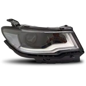 Farol Dianteiro Compass 17/18 Elétrico Led C/ Motor 1ª Linha Direito/passageiro