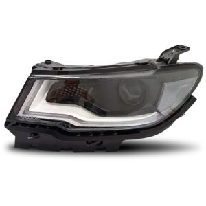 Farol Dianteiro Compass 17/18 Elétrico Led C/ Motor 1ª Linha Esquerdo/motorista