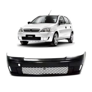 Parachoque Diant Corsa Montana 2008/2012 C/grade Furo Milha Preto