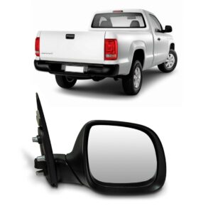 Retrovisor Amarok 2009 2010 2011 12 2013 2014 Fixo Preto Lado Direito