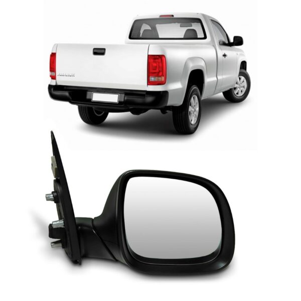 Retrovisor Amarok 2009 2010 2011 12 2013 2014 Fixo Preto Lado Direito