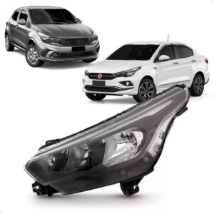 Farol Dianteiro Cronos 17 18 19 20 21 22 23 C/ Led 1ª Linha Esquerdo/motorista