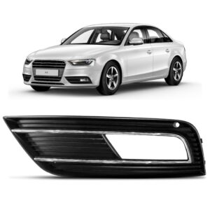 Moldura Milha Auxiliar Audi A4 2012 A 2015 Com Furo Lado Esquerdo