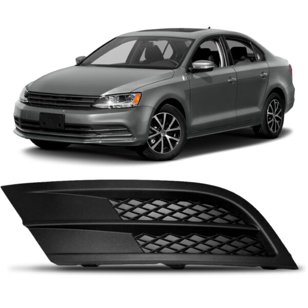 Moldura Milha Auxiliar Jetta 2015 A 2018 Sem Furo Lado Esquerdo