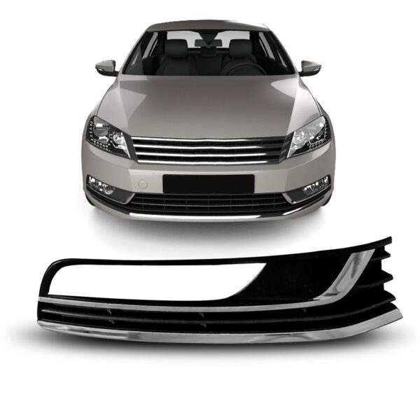 Moldura Milha Auxiliar Passat 11 A 2014 C/ Friso Cromado Lado Direito