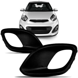 Moldura Milha Auxiliar Picanto 2012 2013 2014 2015 Com Furo Lado Direito