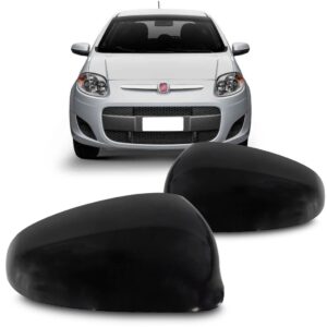 Capa Retrovisor Palio 2012 A 2020/mobi 2016/.. Preto Lisa Ld Esquerdo