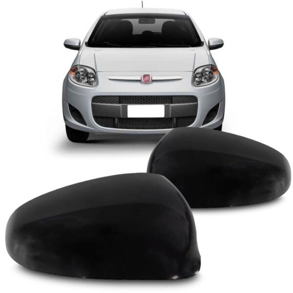 Capa Retrovisor Palio 2012 A 2020/mobi 2016/.. Preto Lisa Ld Esquerdo
