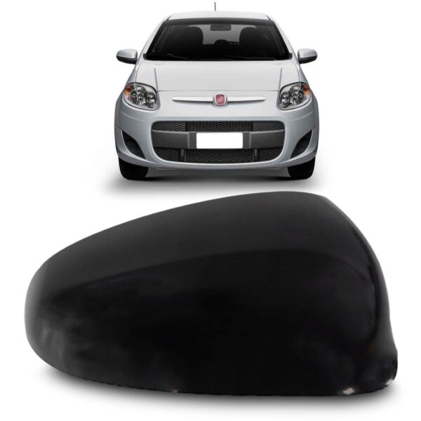 Capa Retrovisor Palio 2012 A 2020/mobi 2016/.. Preto Lisa Ld Direito