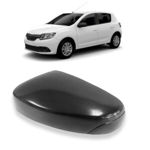 Capa Retrovisor Sandero Logan 2015 Sem Pisca Liso C/garantia Lado Esquerdo