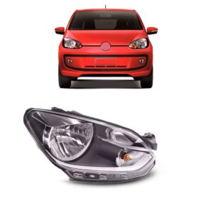 Farol Up 14 15 2016 Eletrico Manual Com Friso Cinza 1ª Linha Esquerdo/motorista