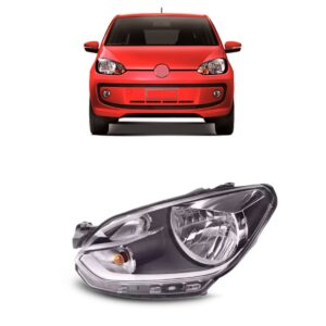 Farol Up 14 15 2016 Eletrico Manual Com Friso Cinza 1ª Linha - Direito/passageiro