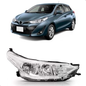 Farol Para Toyota Yaris 2018 2019 2020 Cromado 1ª Linha Direito/passageiro
