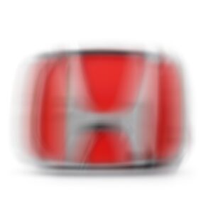 Aplique Para Letra H Vermelho Grade Civic Cromada