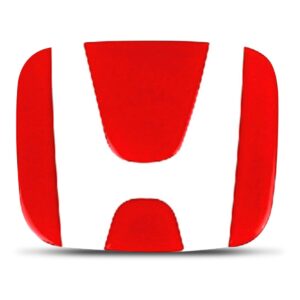 Aplique Emblema Mala Civic 04 A 06 Fit 04 A 08 Vermelho