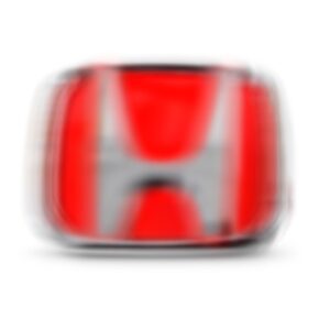 Emblema Grade Radiador Fit/civic 2004 A 2006 Vermelho