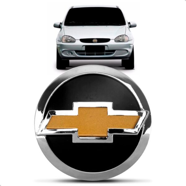 Emblema Grade Radiador Corsa Classic 2003 A 2005 C/ Dourado